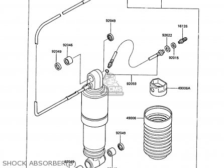 SHOCK ABSORBER(S) - ZX1000A3A GPZ1000RX 1988 UNITED KINGDOM