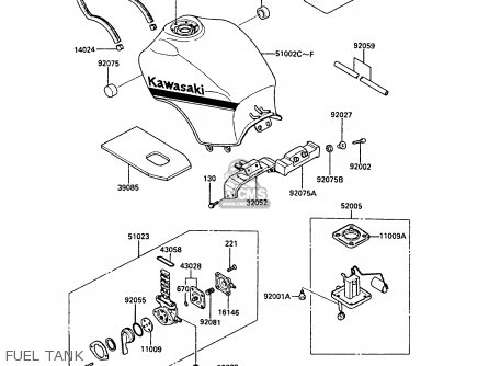 FUEL TANK - ZX1000A3A GPZ1000RX 1988 UNITED KINGDOM