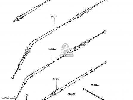 CABLES - ZX1000A3A GPZ1000RX 1988 UNITED KINGDOM