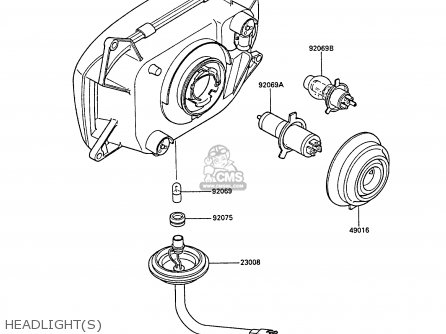 HEADLIGHT(S) - ZX1000A3A GPZ1000RX 1988 UNITED KINGDOM
