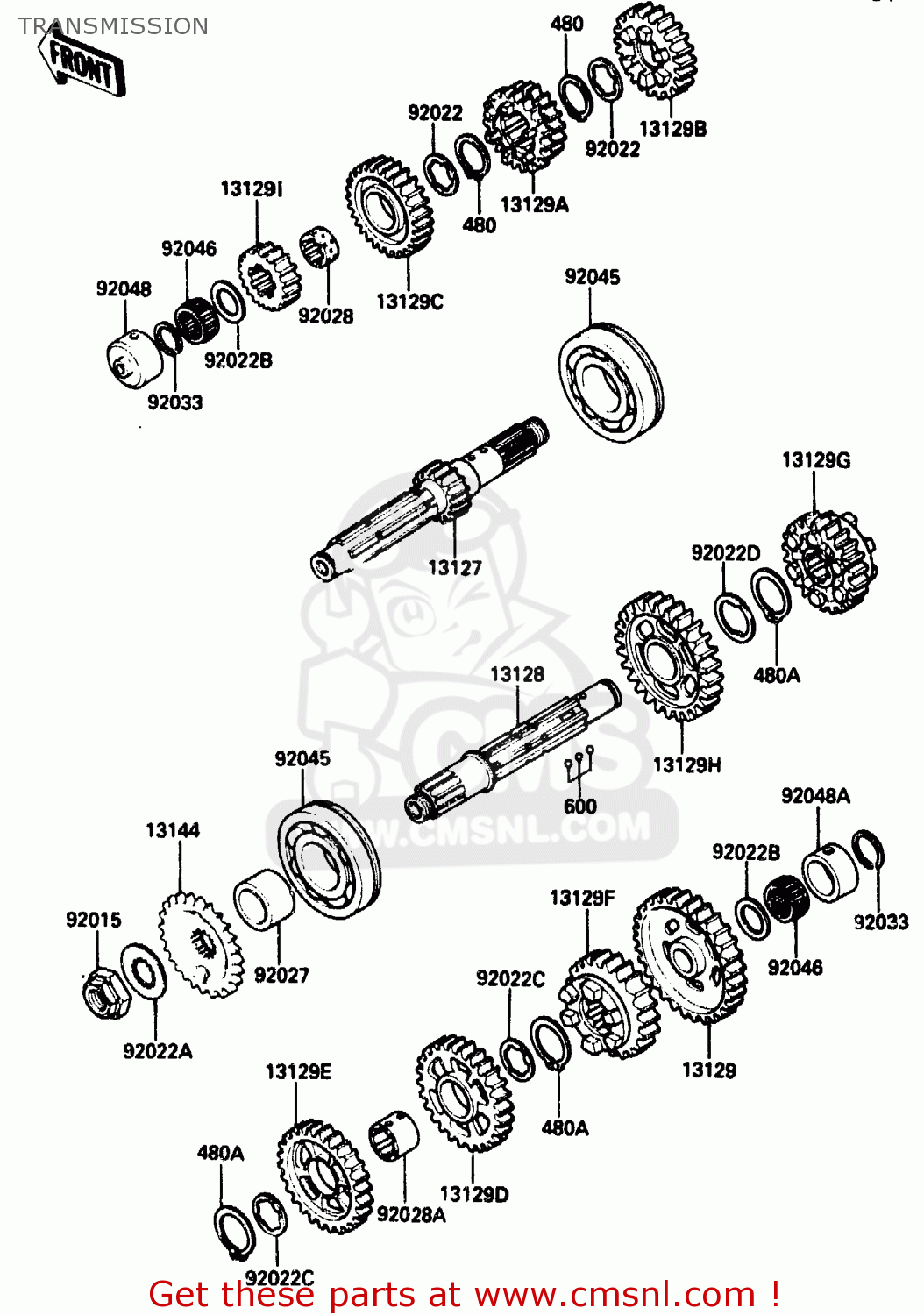 TRANSMISSION ZX1000B1 1988 EUROPE UK FR AR GR IT NR SD