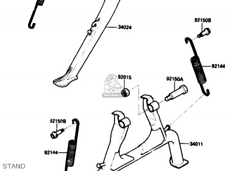 STAND - ZX1000B1 1988 EUROPE UK FR AR GR IT NR SD