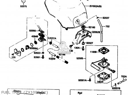 FUEL TANK (ZX1000-B1) - ZX1000B1 1988 EUROPE UK FR AR GR IT NR SD
