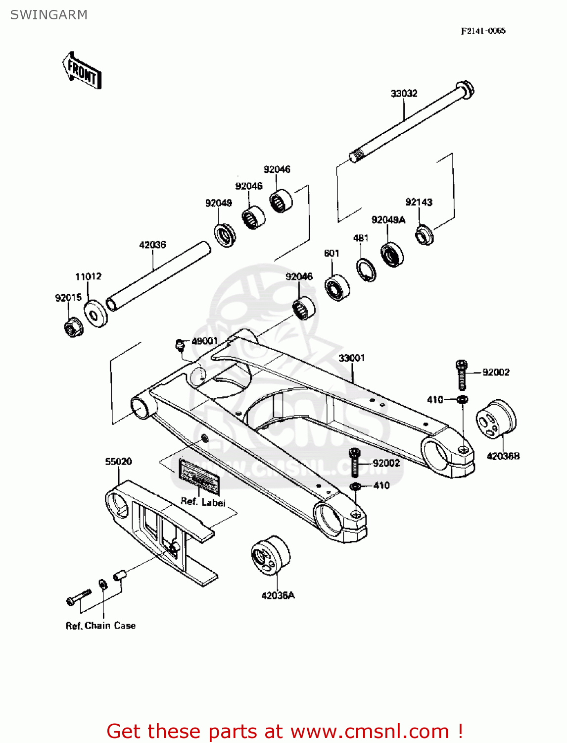 SWINGARM ZX1000B1 ZX10 1988 USA CALIFORNIA CANADA