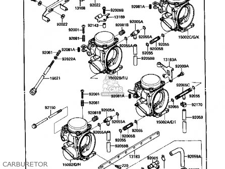 CARBURETOR - ZX1000B1 ZX10 1988 USA CALIFORNIA CANADA