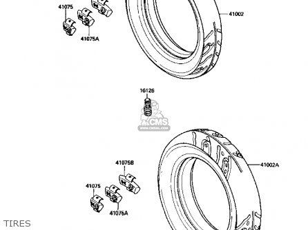 TIRES - ZX1000B1 ZX10 1988 USA CALIFORNIA CANADA