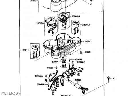 METER(S) - ZX1000B1 ZX10 1988 USA CALIFORNIA CANADA