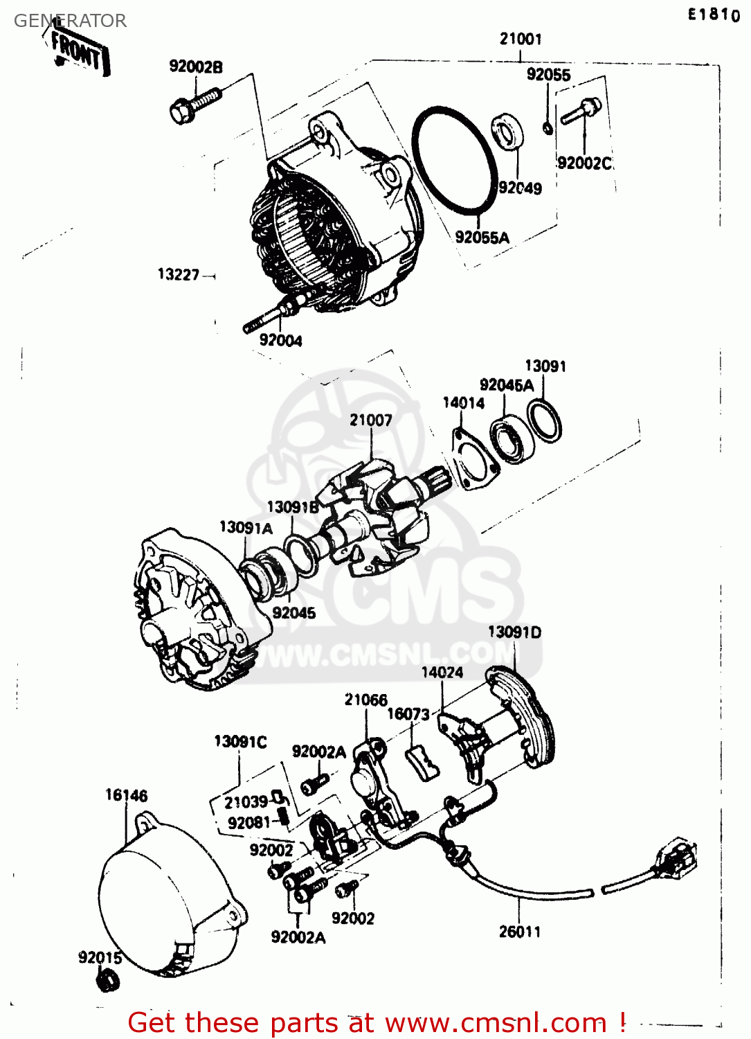 GENERATOR ZX1000B2 1989 EUROPE UK FR AR GR IT NR SD