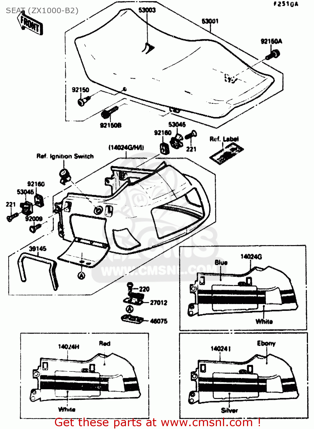 SEAT (ZX1000-B2) ZX1000B2 1989 EUROPE UK FR AR GR IT NR SD