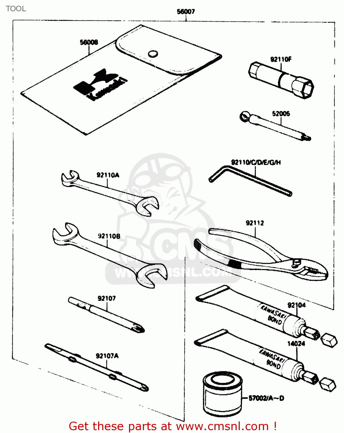 TOOL ZX1000B2 1989 EUROPE UK FR AR GR IT NR SD