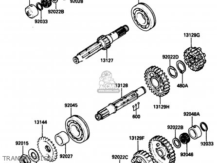 TRANSMISSION - ZX1000B2 1989 EUROPE UK FR AR GR IT NR SD