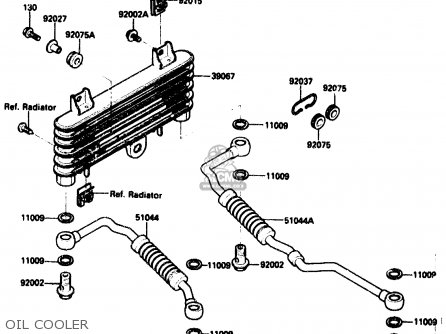 OIL COOLER - ZX1000B2 1989 EUROPE UK FR AR GR IT NR SD