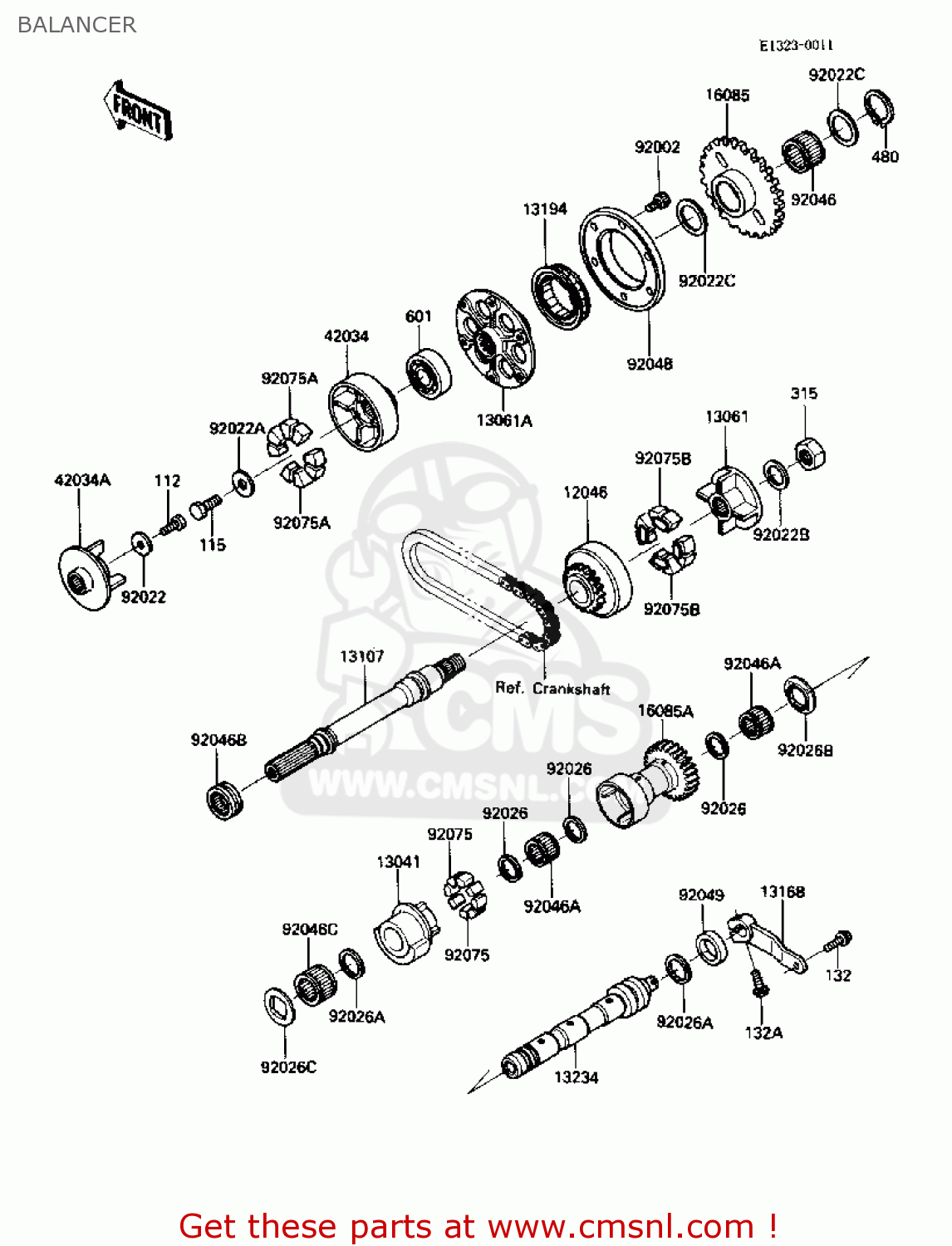 BALANCER ZX1000B2 ZX10 1989 USA CALIFORNIA CANADA