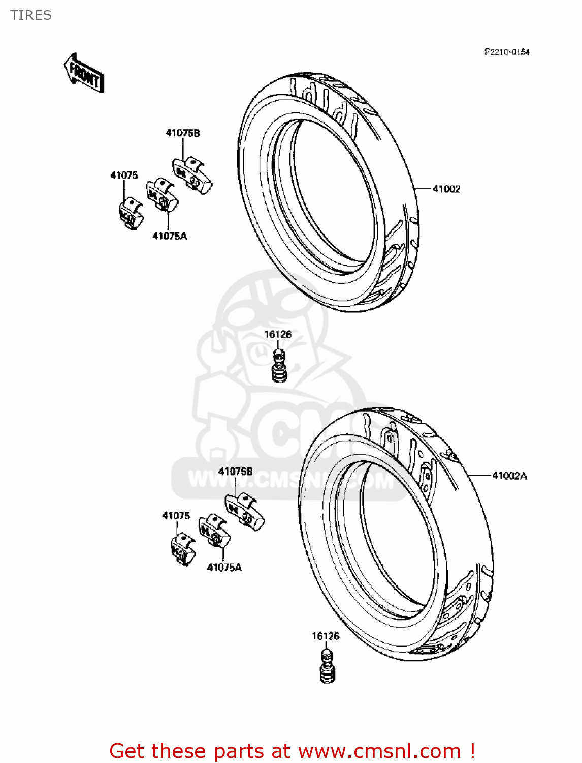 TIRES ZX1000B2 ZX10 1989 USA CALIFORNIA CANADA
