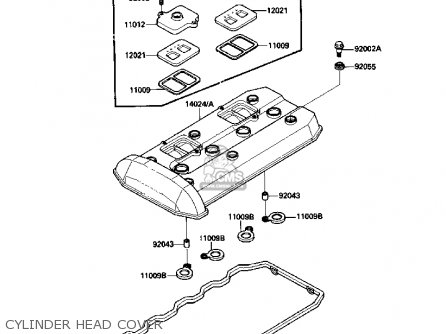 CYLINDER HEAD COVER - ZX1000B2 ZX10 1989 USA CALIFORNIA CANADA