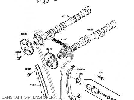 CAMSHAFT(S)/TENSIONER - ZX1000B2 ZX10 1989 USA CALIFORNIA CANADA