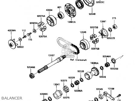 BALANCER - ZX1000B2 ZX10 1989 USA CALIFORNIA CANADA