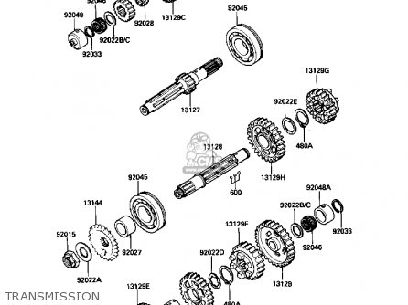 TRANSMISSION - ZX1000B2 ZX10 1989 USA CALIFORNIA CANADA