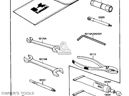 OWNER'S TOOLS - ZX1000B2 ZX10 1989 USA CALIFORNIA CANADA