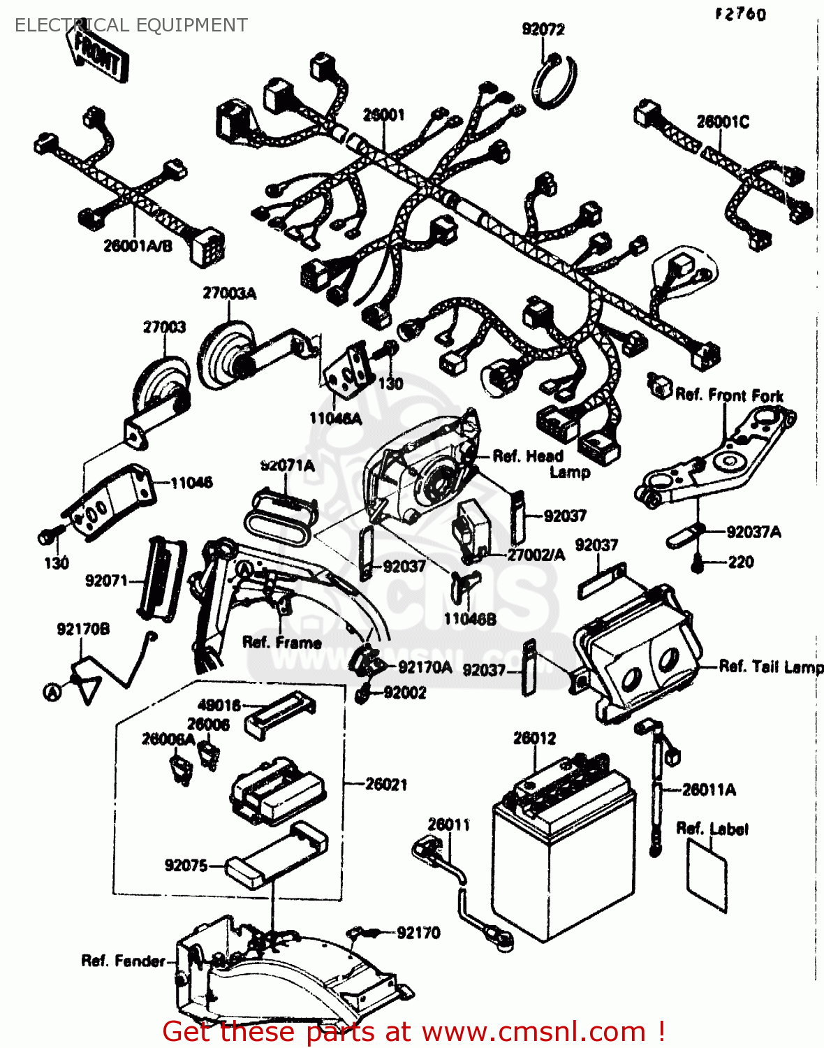ELECTRICAL EQUIPMENT ZX1000B3 1990 EUROPE UK GR NR SD