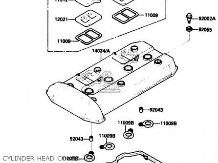 CYLINDER HEAD COVER - ZX1000B3 1990 EUROPE UK GR NR SD