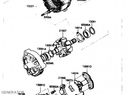 GENERATOR - ZX1000B3 1990 EUROPE UK GR NR SD