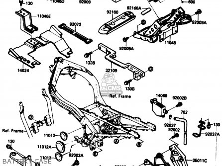 BATTERY CASE - ZX1000B3 1990 EUROPE UK GR NR SD