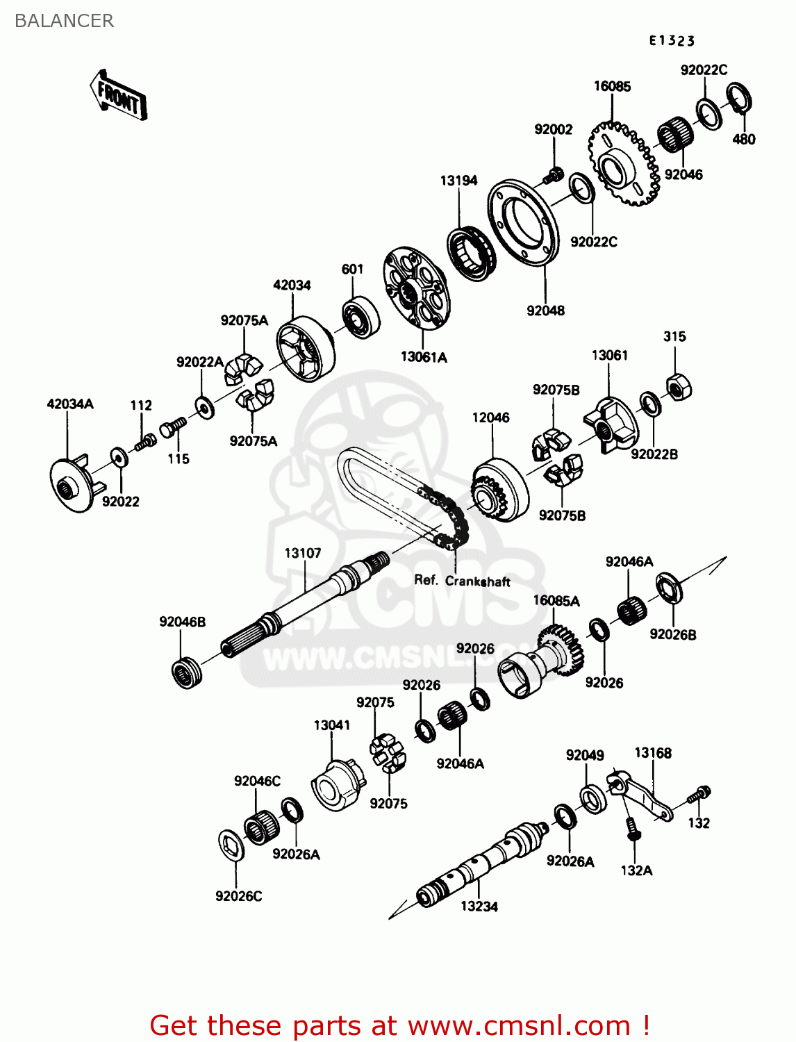 BALANCER ZX1000B3 ZX10 1990 USA CALIFORNIA