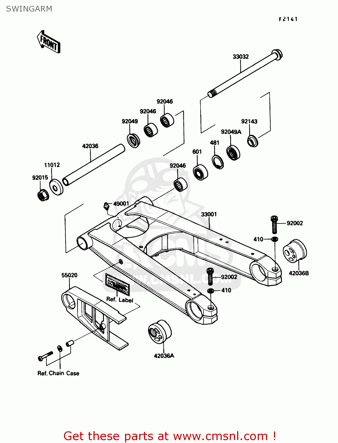 SWINGARM ZX1000B3 ZX10 1990 USA CALIFORNIA