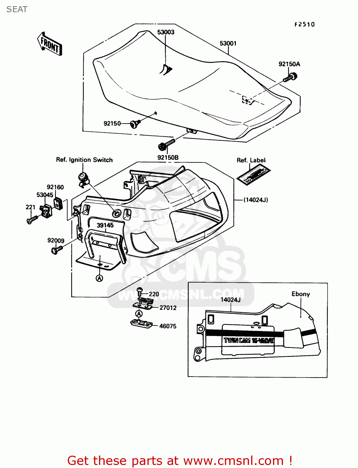 SEAT ZX1000B3 ZX10 1990 USA CALIFORNIA