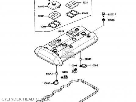 CYLINDER HEAD COVER - ZX1000B3 ZX10 1990 USA CALIFORNIA