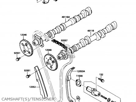 CAMSHAFT(S)/TENSIONER - ZX1000B3 ZX10 1990 USA CALIFORNIA