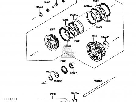 CLUTCH - ZX1000B3 ZX10 1990 USA CALIFORNIA