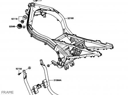 FRAME - ZX1000B3 ZX10 1990 USA CALIFORNIA