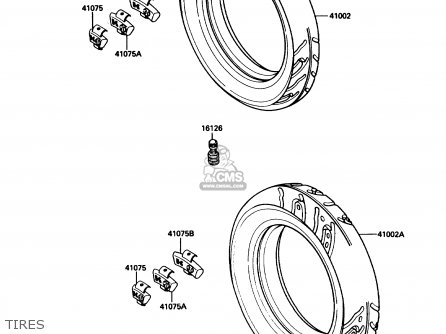 TIRES - ZX1000B3 ZX10 1990 USA CALIFORNIA