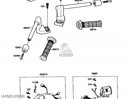 HANDLEBAR - ZX1000B3 ZX10 1990 USA CALIFORNIA