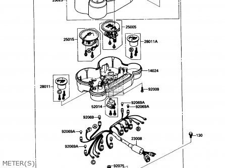 METER(S) - ZX1000B3 ZX10 1990 USA CALIFORNIA