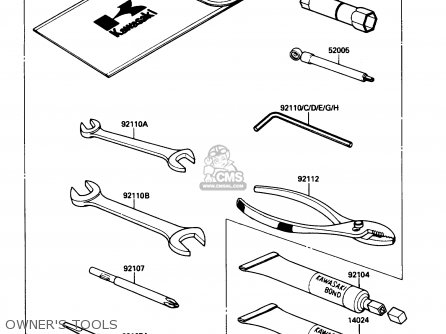 OWNER'S TOOLS - ZX1000B3 ZX10 1990 USA CALIFORNIA
