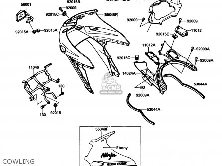 COWLING - ZX1000B3 ZX10 1990 USA CALIFORNIA