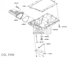 OIL PAN - ZX1000C1 NINJA ZX10R 2004 USA CALIFORNIA CANADA
