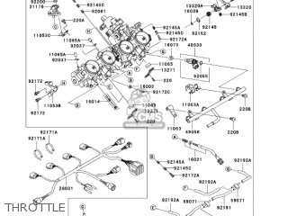 THROTTLE - ZX1000C1 NINJA ZX10R 2004 USA CALIFORNIA CANADA