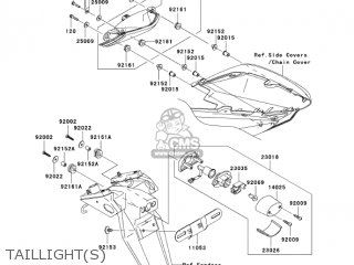 TAILLIGHT(S) - ZX1000C1 NINJA ZX10R 2004 USA CALIFORNIA CANADA