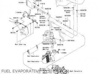 FUEL EVAPORATIVE SYSTEM (CA) - ZX1000C1 NINJA ZX10R 2004 USA CALIFORNIA CANADA