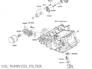 OIL PUMP/OIL FILTER - ZX1000C1 NINJA ZX10R 2004 USA CALIFORNIA CANADA
