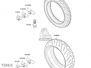 TIRES - ZX1000C1 NINJA ZX10R 2004 USA CALIFORNIA CANADA