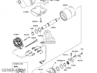 GENERATOR - ZX1000C1 NINJA ZX10R 2004 USA CALIFORNIA CANADA