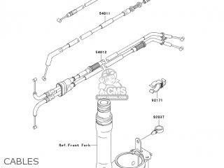 CABLES - ZX1000C2 NINJA ZX10R 2005 USA CALIFORNIA CANADA