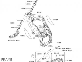 FRAME - ZX1000C2 NINJA ZX10R 2005 USA CALIFORNIA CANADA