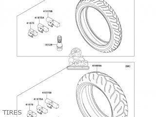 TIRES - ZX1000C2 NINJA ZX10R 2005 USA CALIFORNIA CANADA