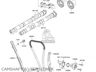 CAMSHAFT(S)/TENSIONER - ZX1000C2 NINJA ZX10R 2005 USA CALIFORNIA CANADA